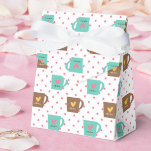 Coffee and Donut Pattern Favour Box