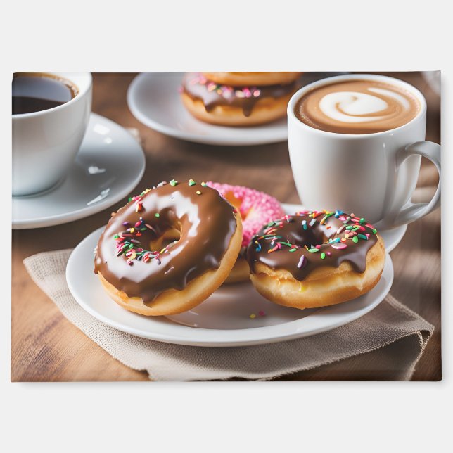 Coffee and Donuts Magnet (Front)