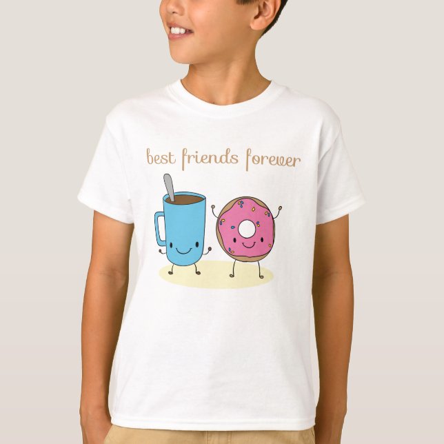 Coffee and Doughnut Best Friend T-Shirt (Front)