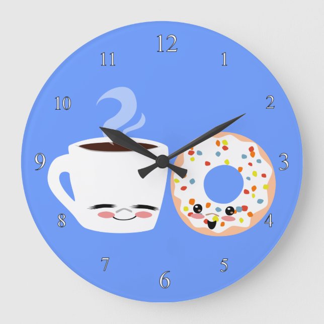 Coffee and Doughnut Pals Clock (Front)