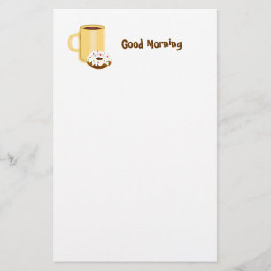 Coffee and Doughnut Stationery
