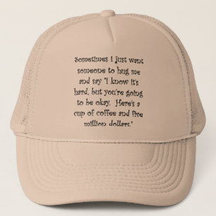 Coffee And Five Million Dollars Funny Ball Cap Hat