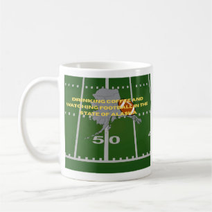 Coffee and Football in Alaska Coffee Mug