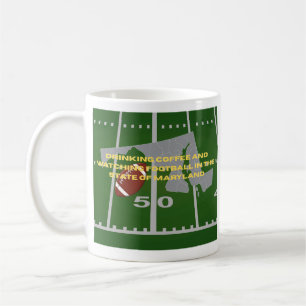 Coffee and Football in Maryland Mug