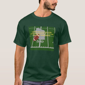 Coffee and Football in Wisconsin T-shirt 