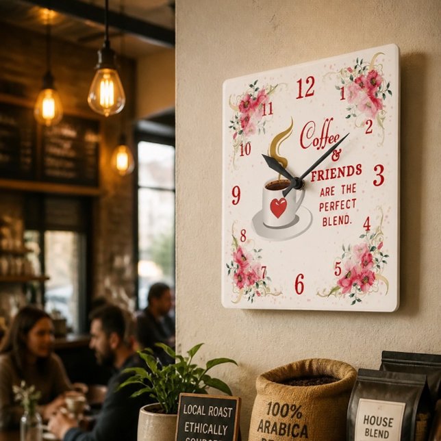 Coffee and Friends Perfect Blend Wall Clock (Creator Uploaded)