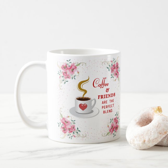Coffee and Friends the Perfect Blend Coffee Mug (With Donut)