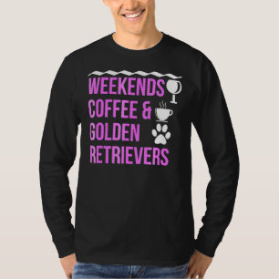 Coffee And Golden Retriever T-Shirt