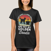 Coffee And Goldendoodle Lover Funny Goldendoodle D