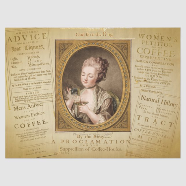 Coffee and Hot Liquors Tissue Paper (Front)