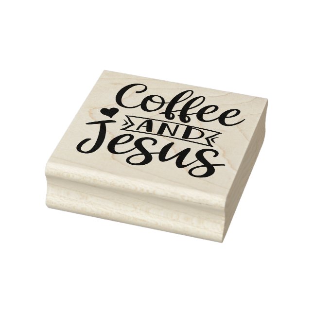 Coffee and Jesus Rubber Stamp (Stamp)