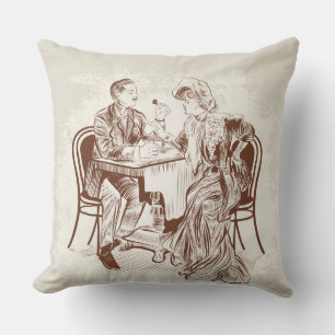 coffee and love cushion