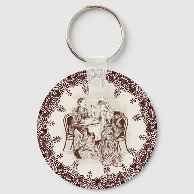 coffee and love key ring (Front)