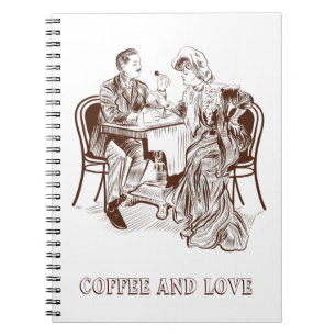 Coffee and love spiral notebook