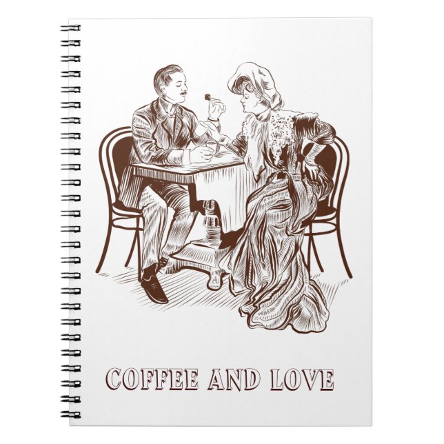 Coffee and love spiral notebook (Front)