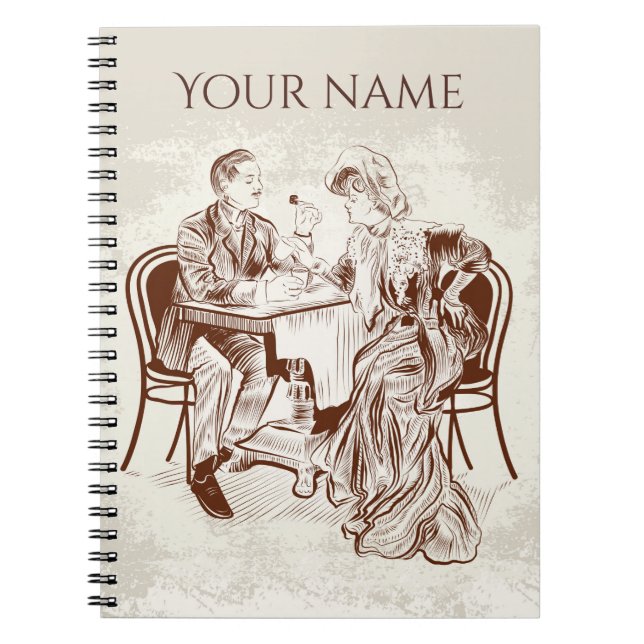 coffee and love spiral notebook (Front)