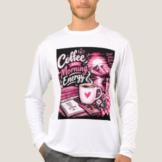 Coffee And Morning Energy Aesthetic T-Shirt Tri-Blend Shirt