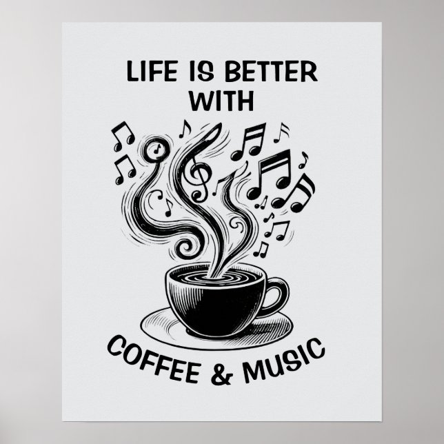 Coffee and Music Poster (Front)