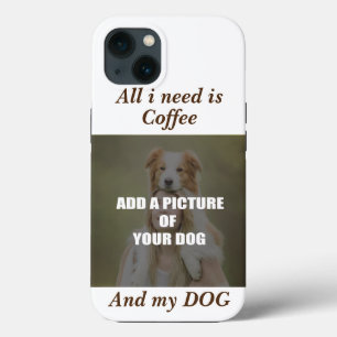 Coffee and my Dog Throw Pillow iPhone 13 Case