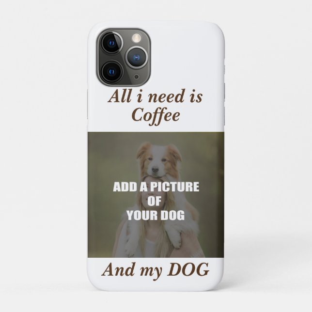 Coffee and my Dog Throw Pillow Case-Mate iPhone Case (Back)