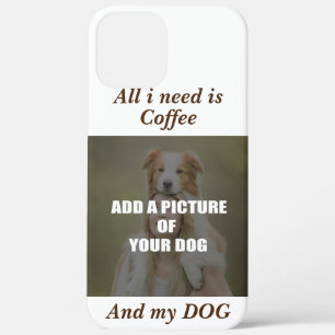 Coffee and my Dog Throw Pillow iPhone 12 Pro Max Case