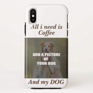 Coffee and my Dog Throw Pillow Case-Mate iPhone Case