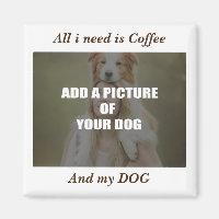 Coffee and my Dog Throw Pillow