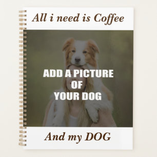 Coffee and my Dog Throw Pillow Planner