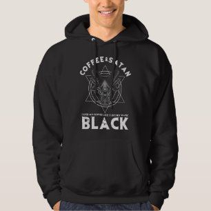 Coffee And Satan Occult Gothic Goth Baphomet Aesth Hoodie
