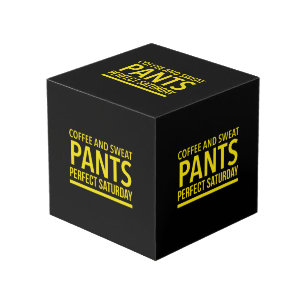 Coffee and sweat pants perfect Saturday Cube