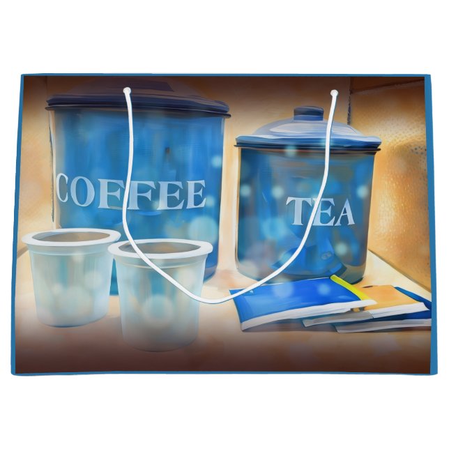 Coffee And Tea Picture Gift Bag (Front)