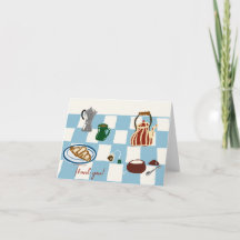 Coffee and tea thank you card