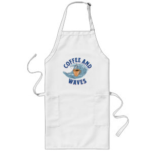 Coffee and Waves Long Apron