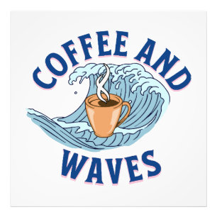 Coffee and Waves Photo Print