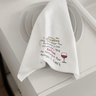 Coffee And Wine Tea Towel