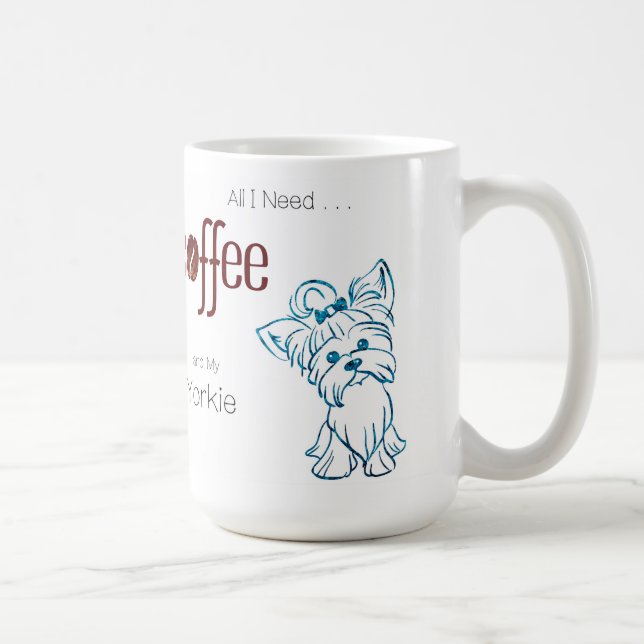Coffee and Yorkie Mug (Right)