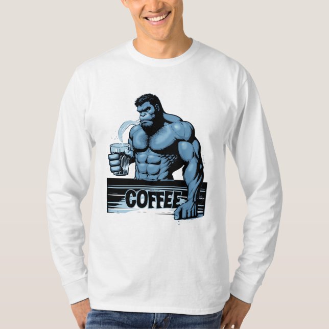 Coffee Ape Long Sleeve Sweatshirt T-Shirt (Front)