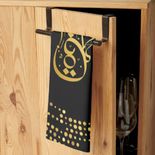 Coffee Arabic calligraphy Tea Towel
