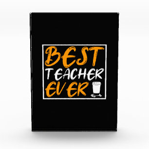 Coffee Art Best Teacher Ever Photo Block