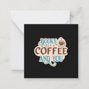 Coffee Art Books Coffee And You Card