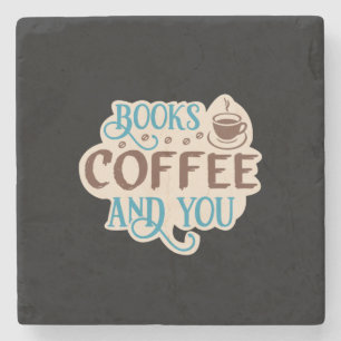 Coffee Art Books Coffee And You Stone Coaster