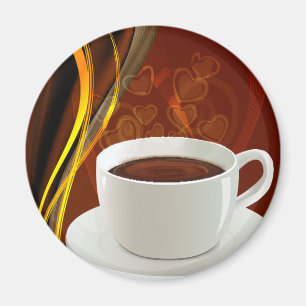 Coffee Art Cafe Magnet
