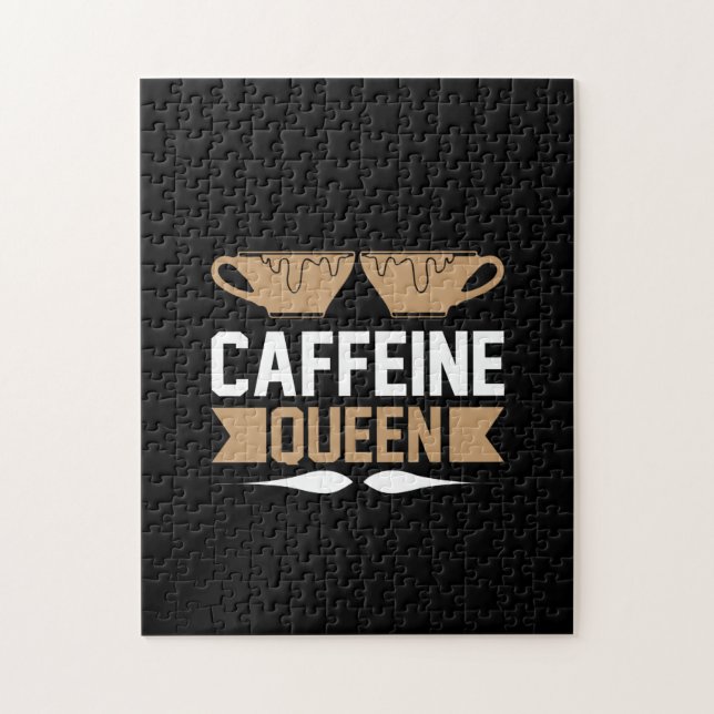 Coffee Art Caffeine Queen Jigsaw Puzzle (Vertical)