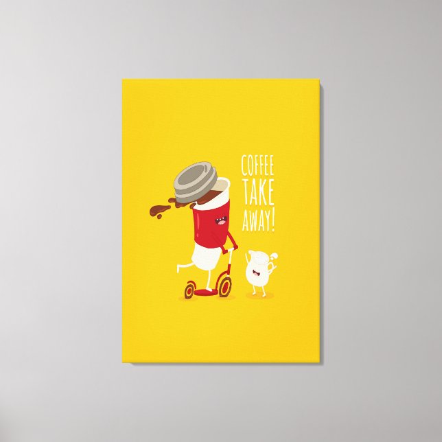 Coffee Art Canvas Print (Front)