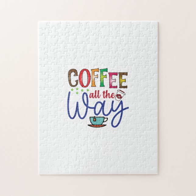 Coffee Art Coffee All The Way Jigsaw Puzzle (Vertical)