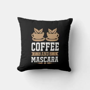 Coffee Art Coffee And Mascara Cushion