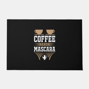 Coffee Art Coffee And Mascara Doormat