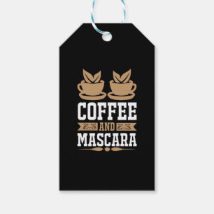 Coffee Art Coffee And Mascara Gift Tags