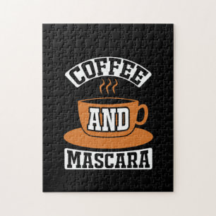 Coffee Art Coffee And Mascara Jigsaw Puzzle