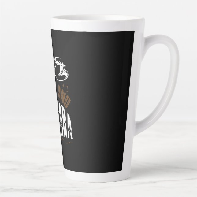 Coffee Art Coffee And Mascara Latte Mug (Right)